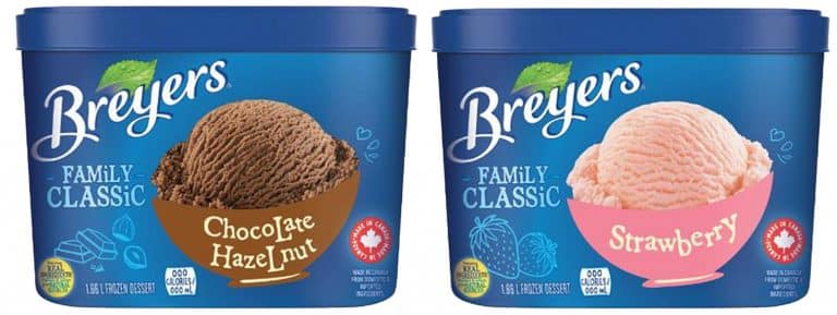 breyers new ice cream tubs chocolate hazelnut and strawberry from wholesale distributor transcold distribution